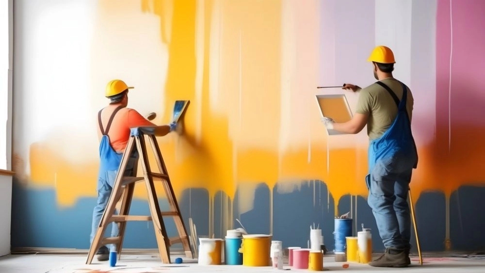 The best building painting services in Karaj with single decoration The best building painting services in Karaj with single decoration